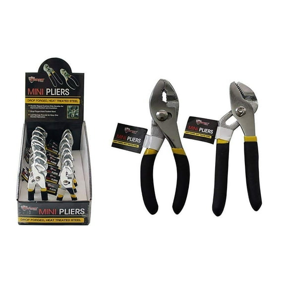Diamond Visions Max Force 2221320 Mini Slip Joint & Channel Lock Pliers Bundle 1 Slip Joint and 1 Channel Lock