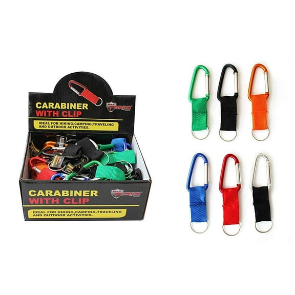 Diamond Visions Max Force 2221349 Carabiner with Clip Set in Assorted Colors 3 Carabiners