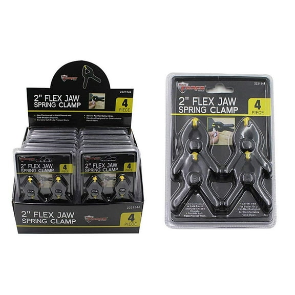 Diamond Visions Max Force 2221544 2 Inch Nylon Spring Clamp 4 Piece Set Bundle of 3 12 Clamps