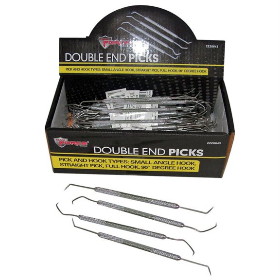 Diamond Visions Max Force Tools Double Ended Picks Stainless Steel 1 pk