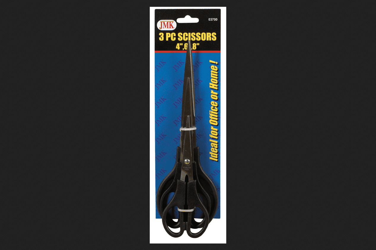 Scissor 3pc 4" 6" 8