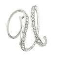 thumbnail image 1 of Diamond Water-Filled Letter Brooch - Alloy Initial Pin with Sparkling Gemstones for Jackets, Scarves & Fashion Accessories, 1 of 3