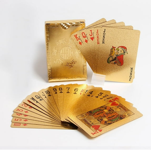 Diamond Waterproof Black Playing Cards, Poker Cards, HD, Deck of Cards (Black/Gold/Silver)