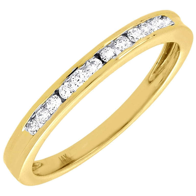 LADIES BAND 0.15CT ROUND DIAMOND 14K WHITE GOLD LADIES BAND 0.15CT ROUND DIAMOND 14K WHITE GOLD