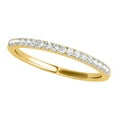 thumbnail image 1 of Diamond Wedding Band For Women 0.20 Carat Brilliant Round Lab Grown Diamond Engagement Band In 10K 14K 18K Rose Yellow White Gold, 1 of 4