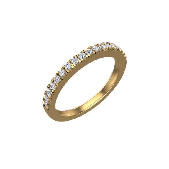 Diamond Wedding Band Matching to Marquise Cut Halo Diamond Ring 18K Gold 0.27 CT TW (G,VS)