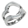 thumbnail image 1 of Diamond Wedding Band Set Matching to Intertwined Engagement Ring 14K White Gold 0.25 CT TW, 1 of 6