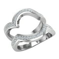 thumbnail image 1 of Diamond Wedding Band Set Matching to Intertwined Engagement Ring 14K White Gold 0.26 CT TW, 1 of 6