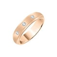 thumbnail image 1 of Diamond Wedding Band in 10K Rose Gold (1/10 cttw) (I-Color, SI3-I1 Clarity) (Size-9), 1 of 2