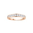 thumbnail image 1 of Diamond Wedding Band in 10K Rose Gold (1/2 cttw) (I-Color, SI3-I1 Clarity) (Size-7), 1 of 2