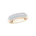 thumbnail image 1 of Diamond Wedding Band in 10K Rose Gold (1/2 cttw) (I-Color, SI3/I1-Clarity) (Size-8), 1 of 2