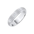 thumbnail image 1 of Diamond Wedding Band in 10K White Gold (1/10 cttw) (I-Color, SI3-I1 Clarity) (Size-7), 1 of 2