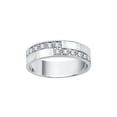 thumbnail image 1 of Diamond Wedding Band in 10K White Gold (1/4 cttw) (I-Color, SI3-I1 Clarity) (Size-7.5), 1 of 2