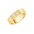 thumbnail image 1 of Diamond Wedding Band in 10K Yellow Gold (1/4 cttw) (I-Color, SI3-I1 Clarity) (Size-5.5), 1 of 2