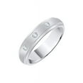 thumbnail image 1 of Diamond Wedding Band in 14K White Gold (1/10 cttw) (I-Color, SI3-I1 Clarity) (Size-5.5), 1 of 2
