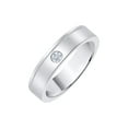 thumbnail image 1 of Diamond Wedding Band in 14K White Gold (1/10 cttw) (I-Color, SI3-I1 Clarity) (Size-7.5), 1 of 2