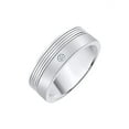 thumbnail image 1 of Diamond Wedding Band in 14K White Gold (1/20 cttw) (I-Color, SI3-I1 Clarity) (Size-7), 1 of 2