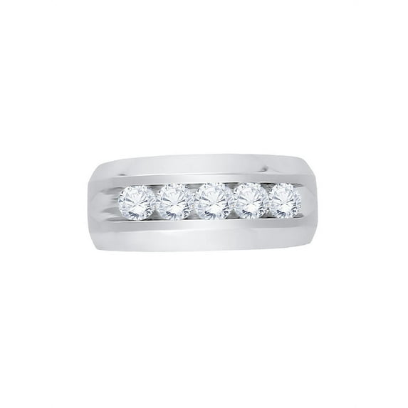 Diamond Wedding Band in Sterling Silver (1 3/4 cttw) (I-Color, SI3-I1 Clarity) (Size-7.5)