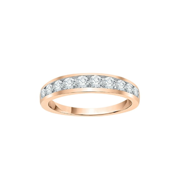 Diamond Wedding Band in Sterling Silver (3/4 cttw) (I-Color, SI3-I1 Clarity) (Size-8)