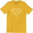 thumbnail image 1 of Diamond White Outline Bling Bling Men's Gift T-Shirt, 1 of 4