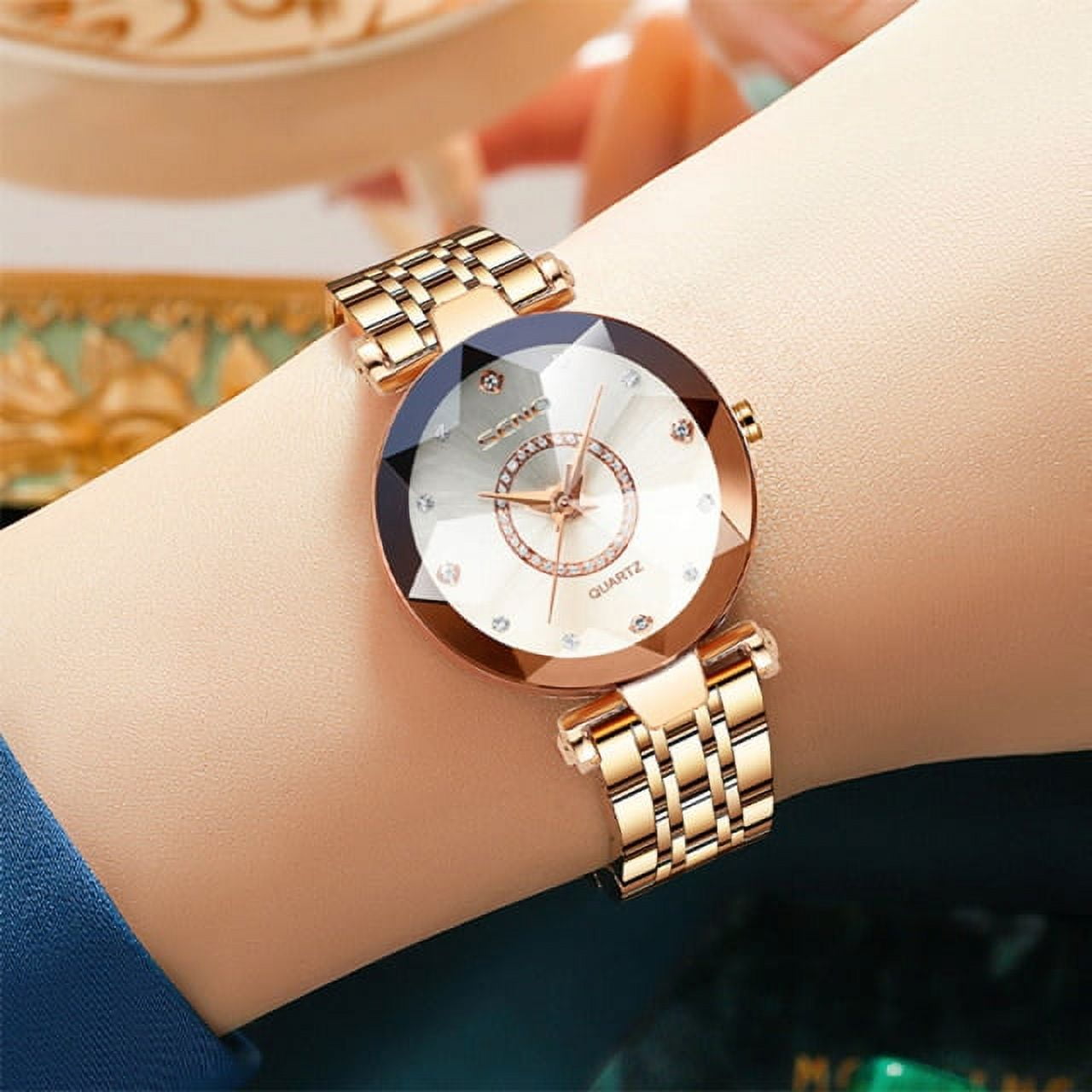 Diamond Women Watch Luxury Brand 2022 Rhinestone Elegant Ladies Watches  Gold Clock Wrist Watches For Women Relogio Feminino Xfcs - Quartz  Wristwatches 