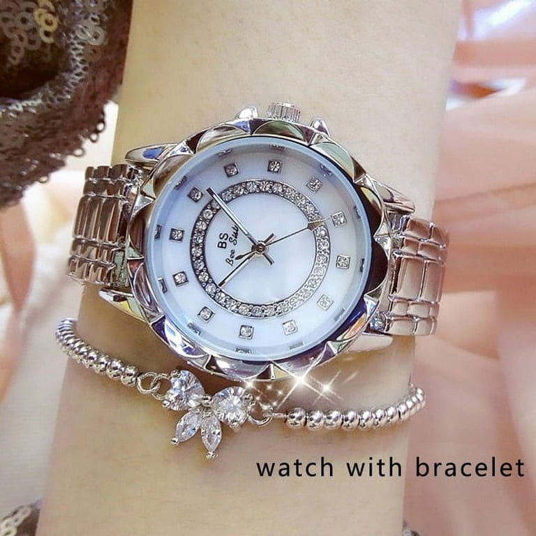 Diamond Women Watch Luxury Brand 2022 Rhinestone Elegant Ladies Watches  Rose Gold Clock Wrist Watches for Women Relogio Feminino