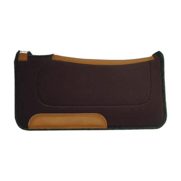Diamond Wool Contoured Ranch Pad 30X30 1 inch thickness, Chocolate