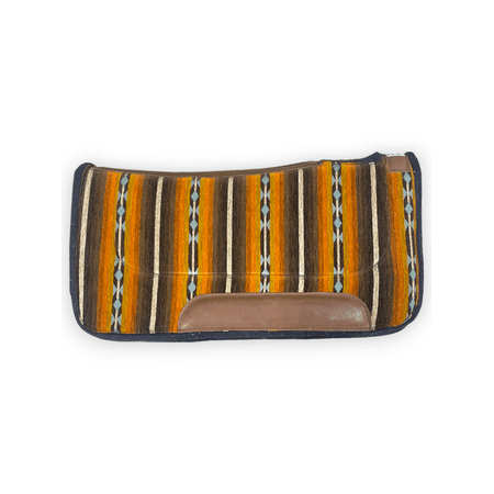 Diamond Wool Contoured Ranch Saddle Pad Size 30x30 and 1/2 inch Thickness, Wilderness