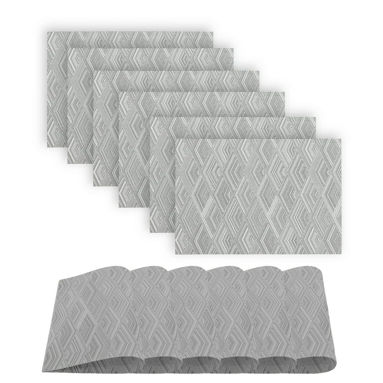 19 in. x 13 in. Bronze Metallic Stitched PVC Placemats (Set of 12) 19 in. x 13 in. Bronze Metallic Stitched PVC Placemats (Set of 12)