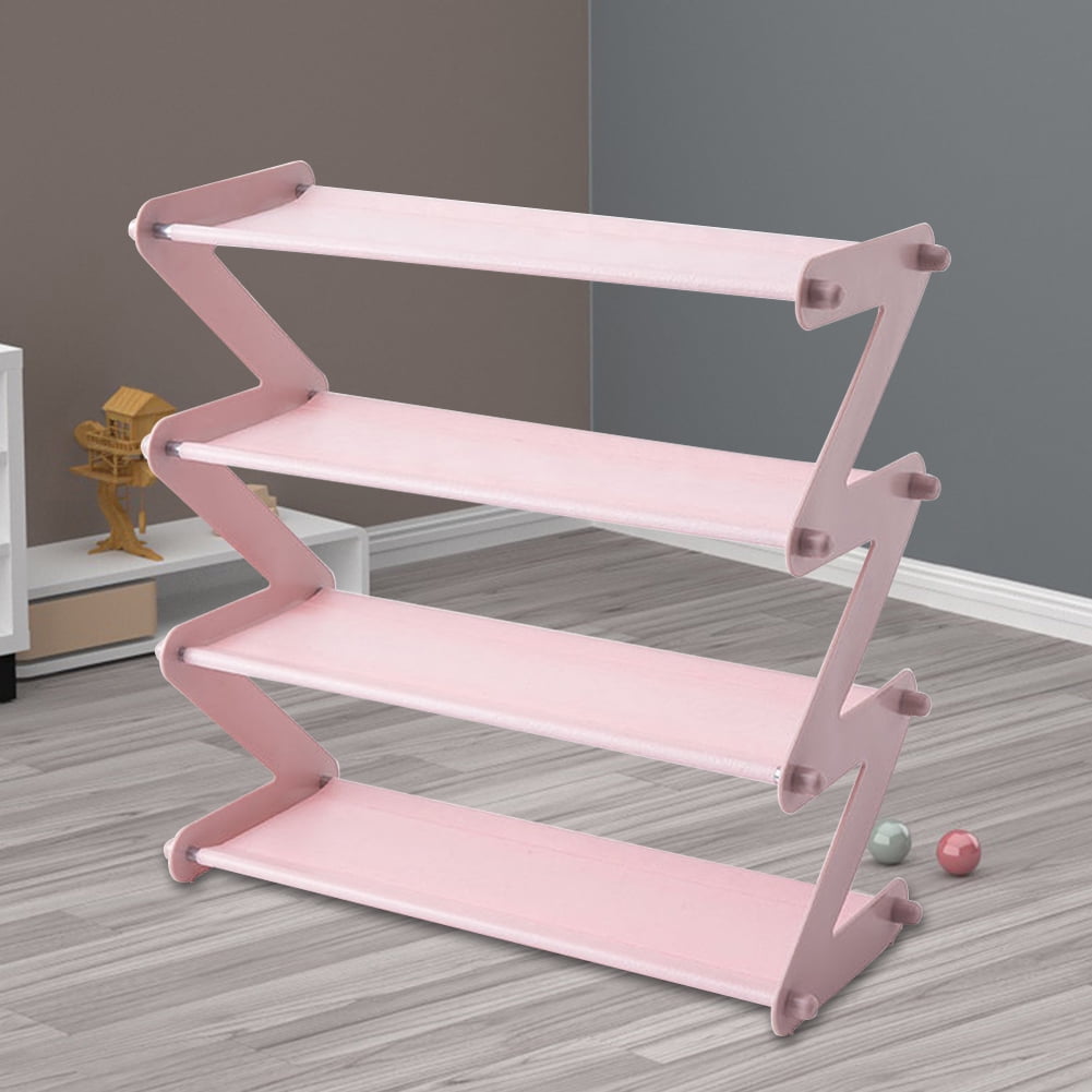 Diamond Z Shaped Shoe Rack SpaceSaving Easy Assembly Foldable Home