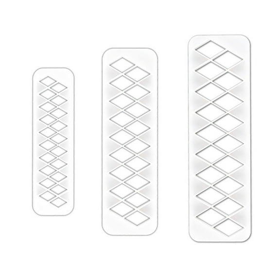 Cake Mold Cookie Fondant Cutters, Geometric Biscuit Cutters for Birthday Cake Cupcake Decorating