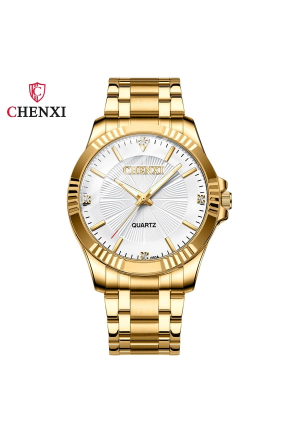 Diamond-encrusted Gold Business Watch Couple Watches for Women and Men Couple Watch Men and Women Couple Wristwatch