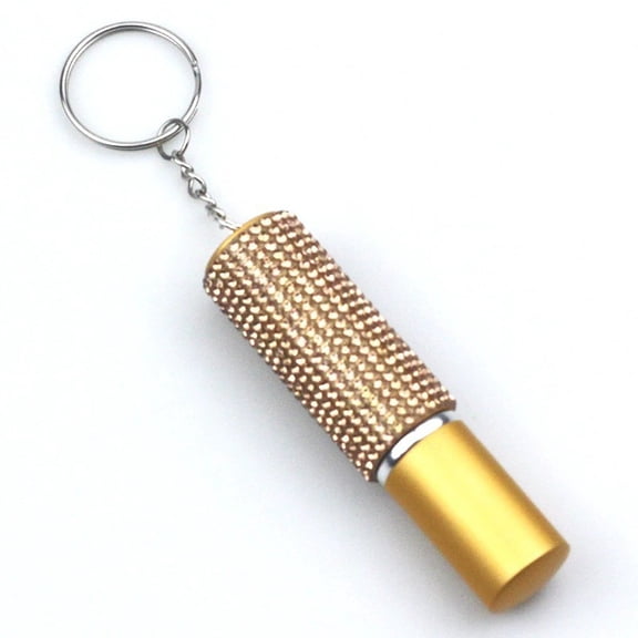 Diamond inlaid 5mi perfume bottle, perfume empty bottle spray key chain, perfume can be replenished for many times (perfume bottle key chain)