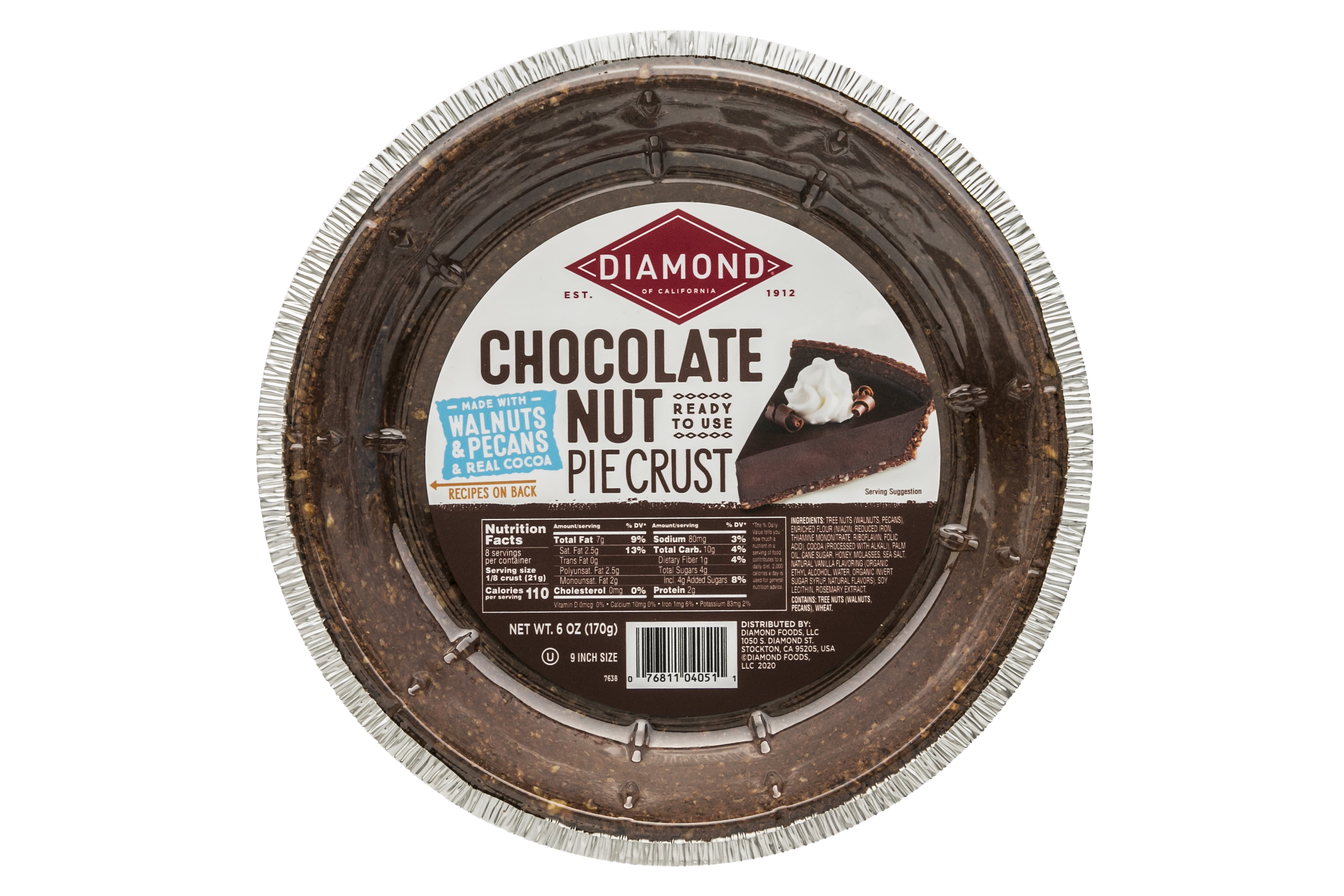 Diamond of California Chocolate Nut Pie Crust