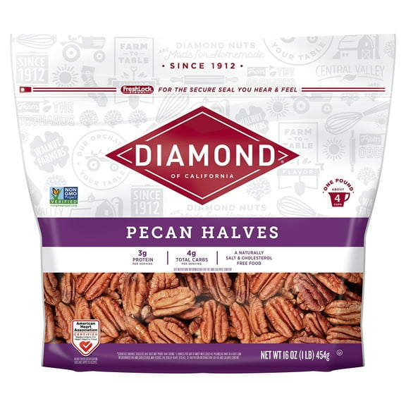 Diamond of California Pecan STF9Halves, 16oz - 1 Count