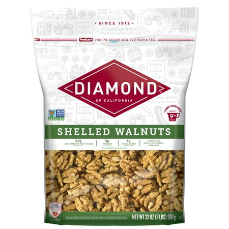 Diamond of California Shelled Walnuts, 32 oz
