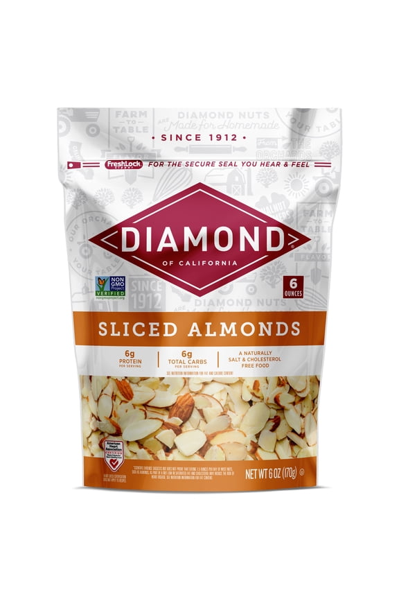 Sliced Almonds 6 oz - Gluten-Free Nut Snack