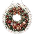 thumbnail image 1 of Diamond painting kit,Christmas ornament kit,DIY suncatcher kit,Christmas Pearl Diamond Art Hanging Ornament Kit Pearl Bead Painting with Chain for Tree Window Home Decor 5 Designs, 1 of 10