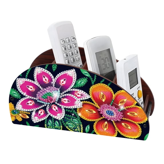 Diamond painting kit storage box, Saffron 5D DIY featured double-sided storage box, used to store the remote control and other small objects on the desktop, beautiful and practical