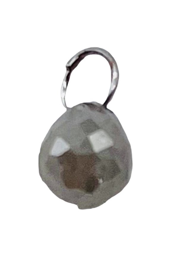 Diamond w/Loop .40 cts Teardrop | 4x3 mm | Green | 1 Pendant |