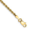 thumbnail image 1 of Diamond2Deal Mother's Day Gift 10K Yellow Gold 2.25mm Regular Rope Chain Bracelet for Women 7", 1 of 4