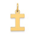 thumbnail image 1 of Diamond2Deal 10K Yellow Gold Block Initial I Charm Pendant for Women (L- 0.71 inch, W- 0.48 inch), 1 of 6
