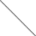 thumbnail image 1 of Diamond2Deal 10k White Gold .95mm D/C Cable Chain Necklace for Women 20", 1 of 1