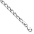 thumbnail image 1 of Diamond2Deal 10k White Gold Polished Link Bracelet 7.5inch for Women, 1 of 5