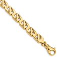 thumbnail image 1 of Diamond2Deal 10k Yellow Gold 7.9mm Fancy Link Bracelet for Women 8.25", 1 of 4