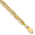 thumbnail image 1 of Diamond2Deal 14K Tri-Color Gold 4.65mm Valentino Chain Bracelet 7inch for Women, 1 of 5