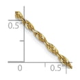 thumbnail image 1 of Diamond2Deal 14K Yellow Gold 2mm Extra Light Diamond-Cut Rope Chain Necklace for Women 22", 1 of 6