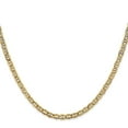 thumbnail image 1 of Diamond2Deal 14K Yellow Gold 3.2mm Semi-Solid Anchor Chain Necklace for Men 24", 1 of 6