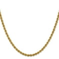 thumbnail image 1 of Diamond2Deal 14K Yellow Gold 3mm Regular Lobster Clasp with Rope Chain Necklace for Women 24", 1 of 6