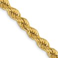 thumbnail image 1 of Diamond2Deal 14k Yellow Gold 5mm Regular Rope Chain Necklace for Women 24", 1 of 6